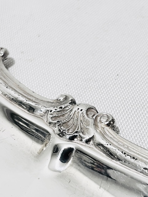 Antique Old Sheffield Plate Wick Trimmer and Tray
