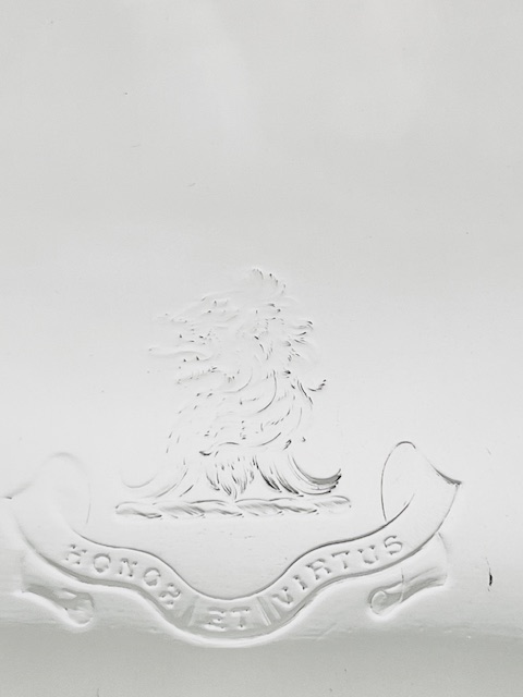 Smart Octagonal Antique Silver Plated Tray by Elkington & Company