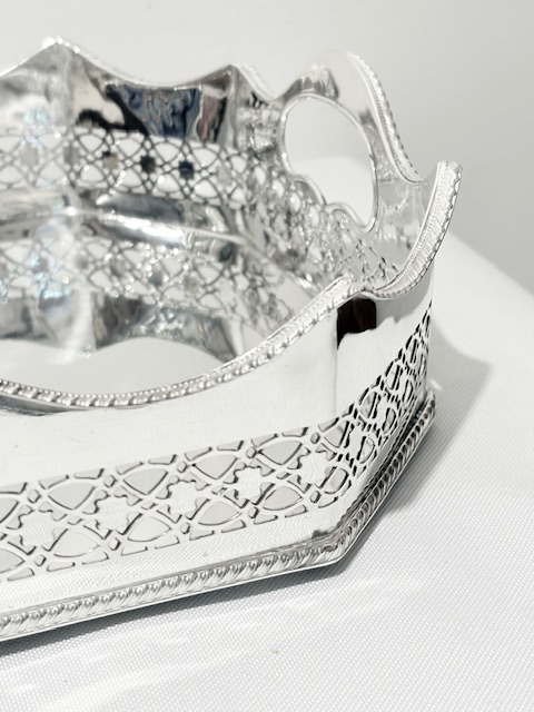 Unusual Shaped Vintage Gallery Tray