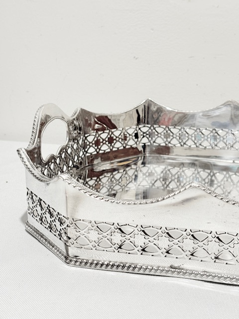 Unusual Shaped Vintage Gallery Tray