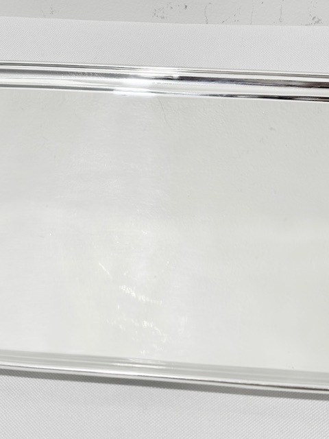 Antique Two Handled Silver Plated Tray