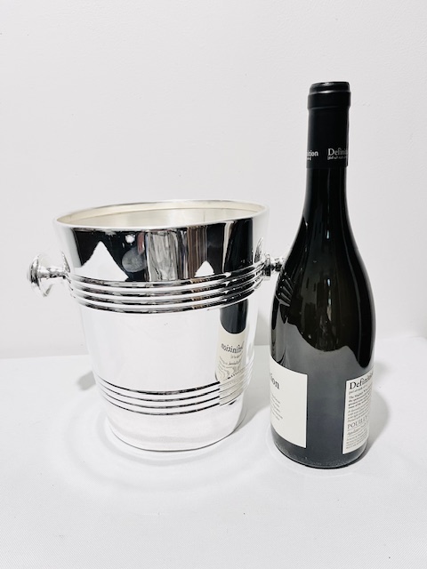 Smart Antique Silver Plated Wine Cooler or Champagne Bucket