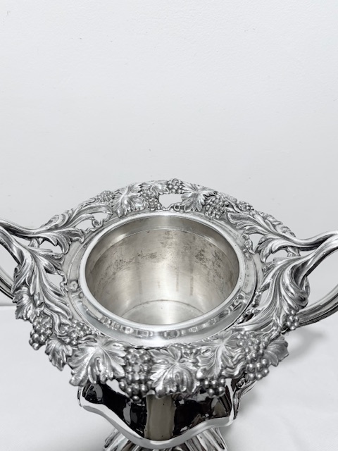 Campania Shaped Old Sheffield Plate Antique Wine Cooler