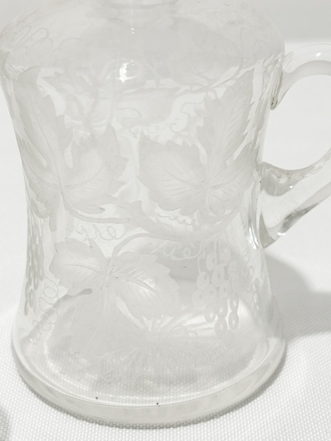 Charming Antique Silver Plate and Glass Liqueur Set Charming Antique Silver Plate and Glass Liqueur Set