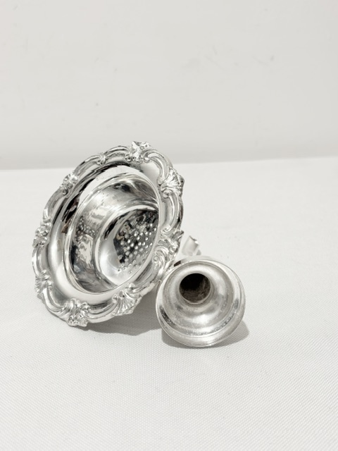 Antique Silver Plated Wine Funnel