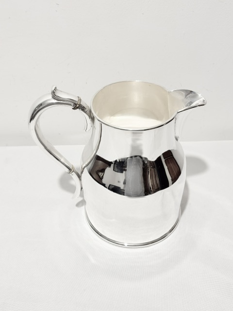 Antique Silver Plated Water Pitcher Jug by Elkington & Co Antique Silver Plated Water Pitcher Jug by Elkington & Co