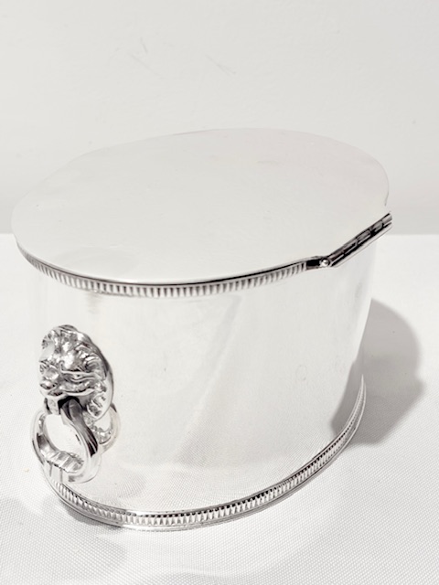 Antique Oval Silver Plated Wafer Box Antique Oval Silver Plated Wafer Box