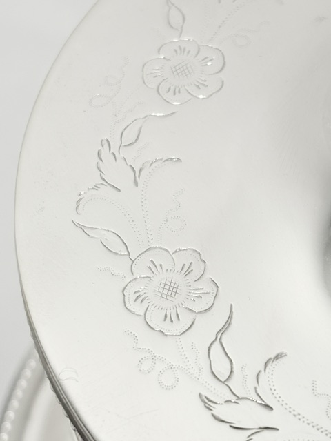 Antique Silver Plated Hinged Lid Biscuit Box