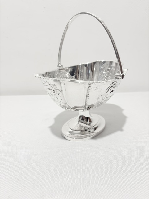 Antique Silver Plated Small Bon Bon Basket (c.1880)