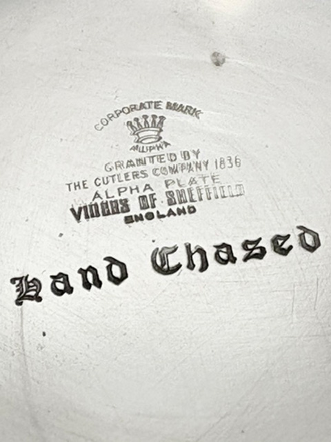 Large Vintage Silver Plated Punch Bowl by Viners of Sheffield