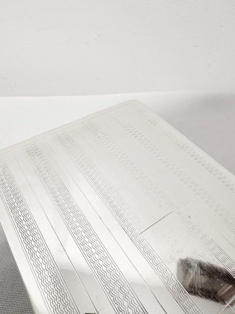 Handsome Rectangular Vintage Silver Plated Cigarette Box