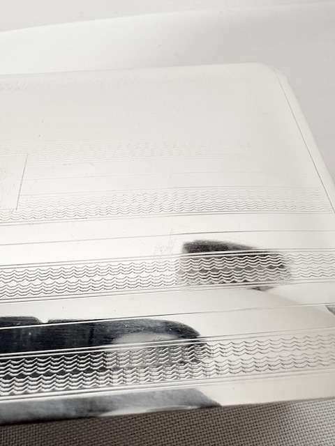 Handsome Rectangular Vintage Silver Plated Cigarette Box