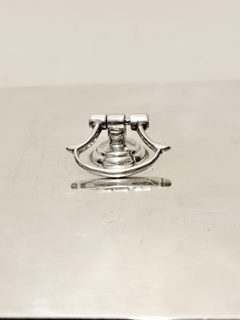 Smart Antique Silver Plated Box Square and of Simple Design