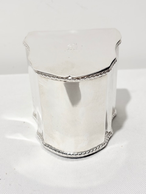 Novelty Vintage Silver Plated Tea Caddy in the Form of a Knife Box