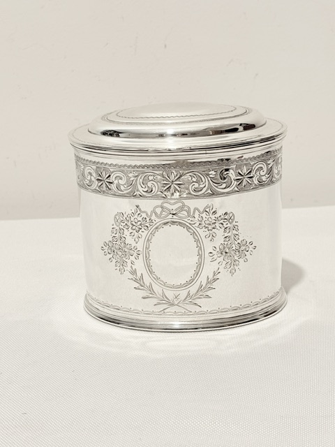 Smart Antique Silver Plated Tea Caddy by Mappin & Webb