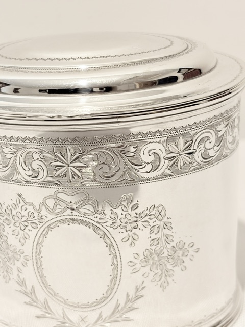 Smart Antique Silver Plated Tea Caddy by Mappin & Webb