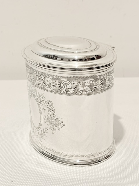 Smart Antique Silver Plated Tea Caddy by Mappin & Webb