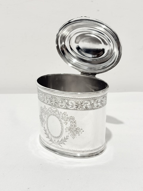 Smart Antique Silver Plated Tea Caddy by Mappin & Webb