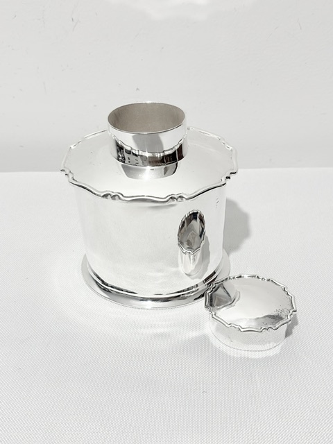 Atkin Brothers Antique Silver Plated Tea Caddy Atkin Brothers Antique Silver Plated Tea Caddy