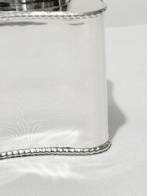 Antique Square in Shape Silver Plated Tea Caddy Antique Square in Shape Silver Plated Tea Caddy