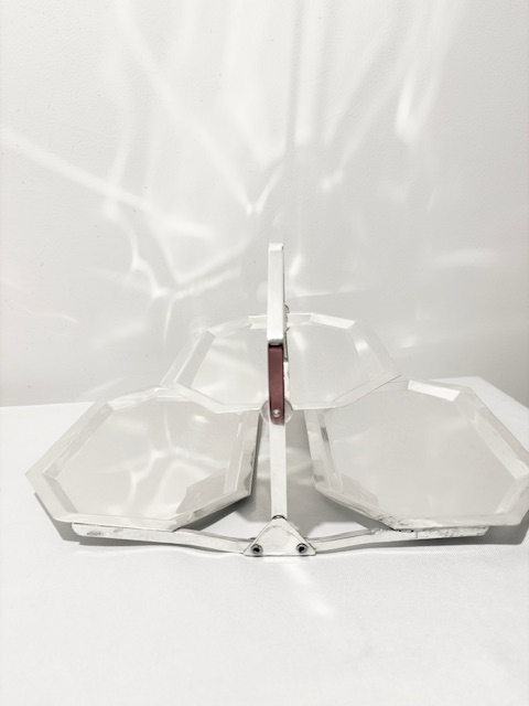 Antique Silver Plated Folding Cake Stand (c.1920)