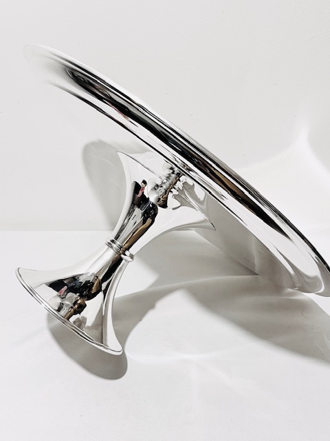 Large Silver Plated Mappin & Webb Cake Stand Comport Large Silver Plated Mappin & Webb Cake Stand Comport