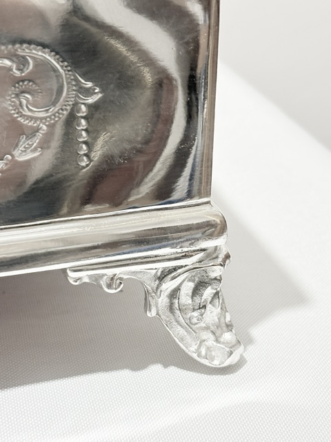 Antique Silver Plate and Mirror Plateau for a Wedding Cake or a Base for a Centrepiece