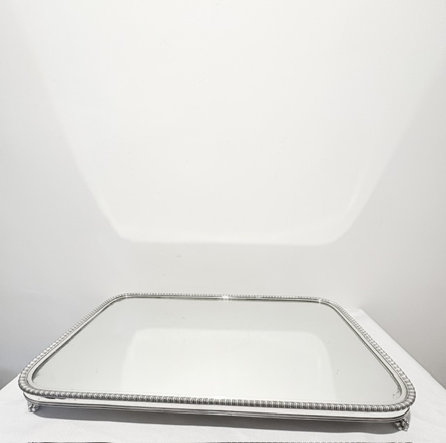 Old Sheffield Plate Table Mirror Plateau (c.1820)