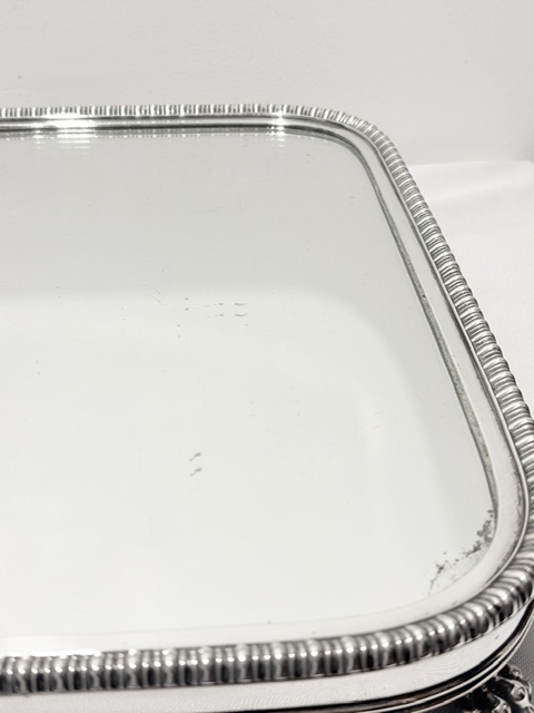 Old Sheffield Plate Table Mirror Plateau Old Sheffield Plate Table Mirror Plateau