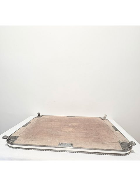 Old Sheffield Plate Table Mirror Plateau Old Sheffield Plate Table Mirror Plateau