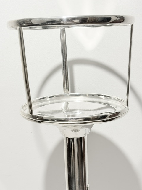 Antique Silver Plated Champagne or Wine Bucket Cooler with Stand