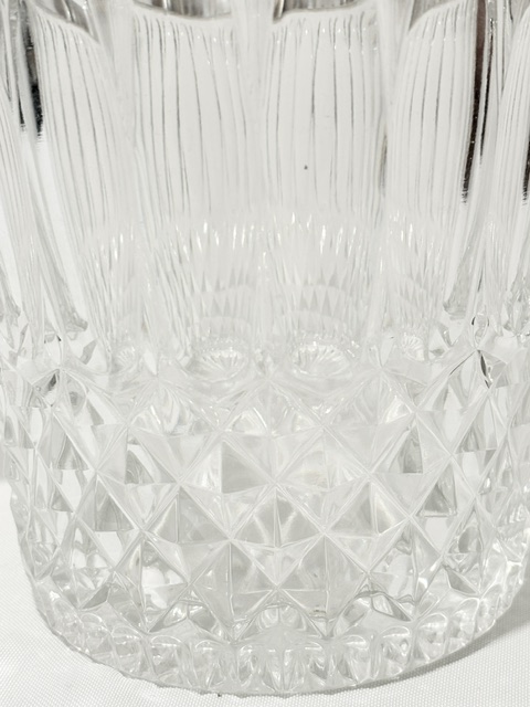 Vintage Silver Plated Mounted and Glass Champagne Bucket or Wine Cooler