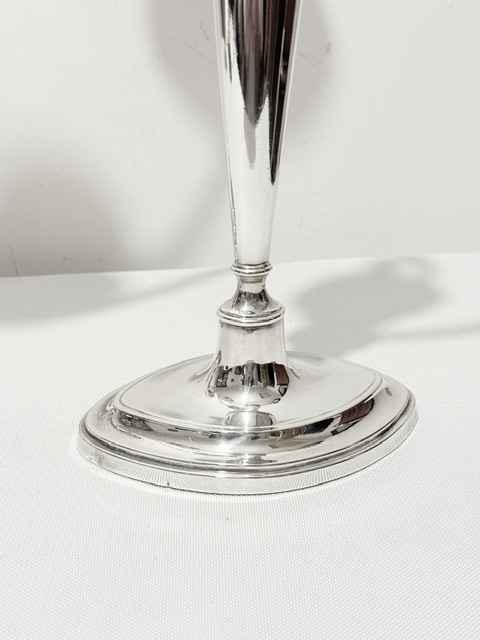 Handsome Pair of Antique Silver Plated Candelabra
