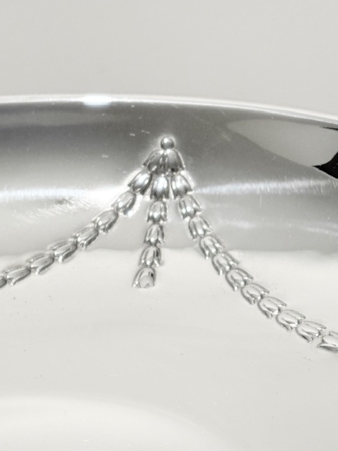 Antique Silver Plated Comport on Circular Pedestal Base Antique Silver Plated Comport on Circular Pedestal Base