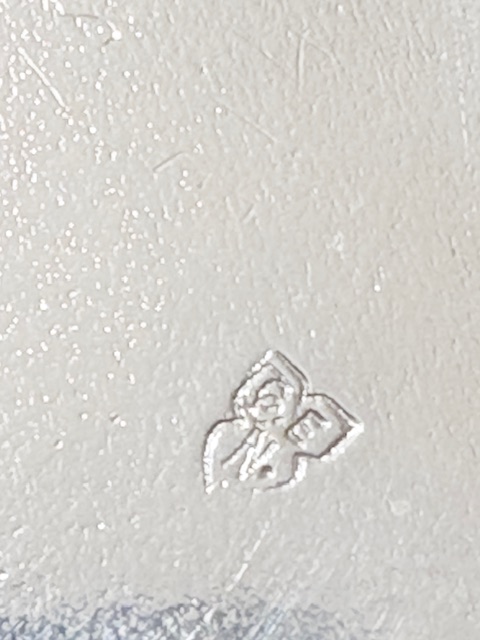 Antique Silver Plated Comport with Looped Edges Antique Silver Plated Comport with Looped Edges