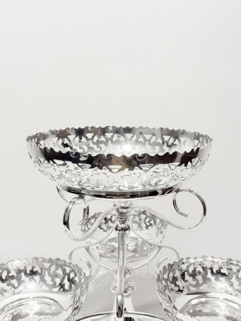 Charming Antique Silver Plated Epergne