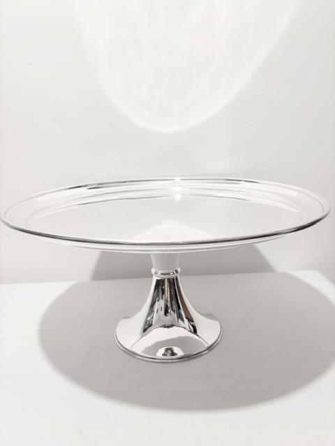 Very Large Silver Plated Cake Stand Comport (c.1920)