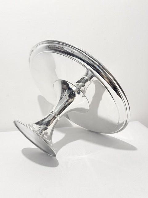 Very Large Silver Plated Cake Stand Comport