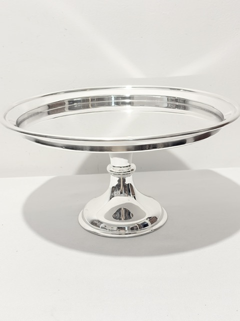 Large Silver Plated Cake Stand Comport (c.1920)
