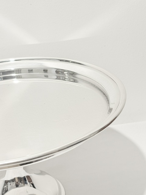 Large Silver Plated Cake Stand Comport