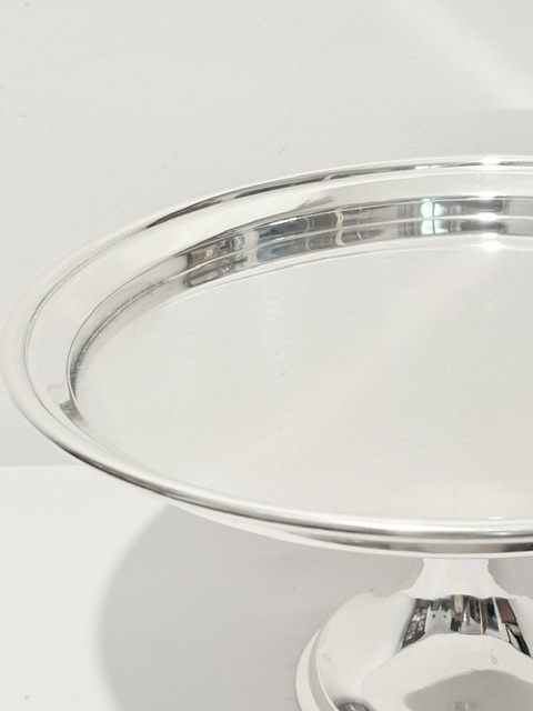 Large Silver Plated Cake Stand Comport