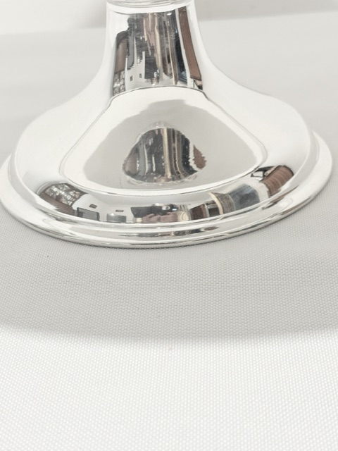 Large Simple in Design Silver Plated Cake Stand Comport