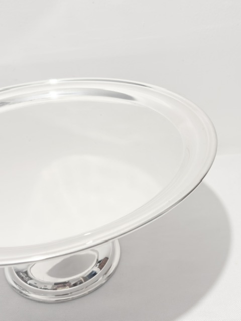Large Simple in Design Silver Plated Cake Stand Comport