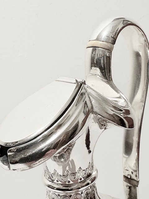 Antique Silver Plated Claret Jug by Martin Hall & Company