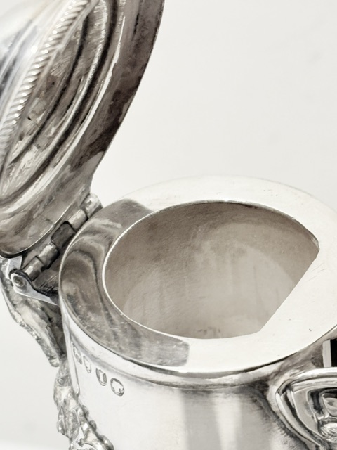 Antique Cut Glass and Solid Silver Topped Claret Jug