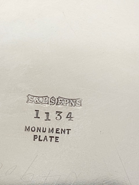 Silver Plated Wine Bottle Sleeve or Coaster with Simple Side Handles