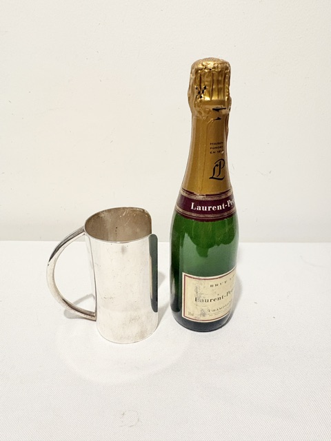 Antique Silver Plated Half Wine or Champagne Bottle Holder