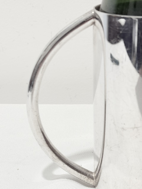 Antique Silver Plated Half Wine or Champagne Bottle Holder