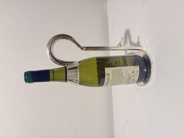 Antique Silver Plated Adjustable Wine Bottle Holder