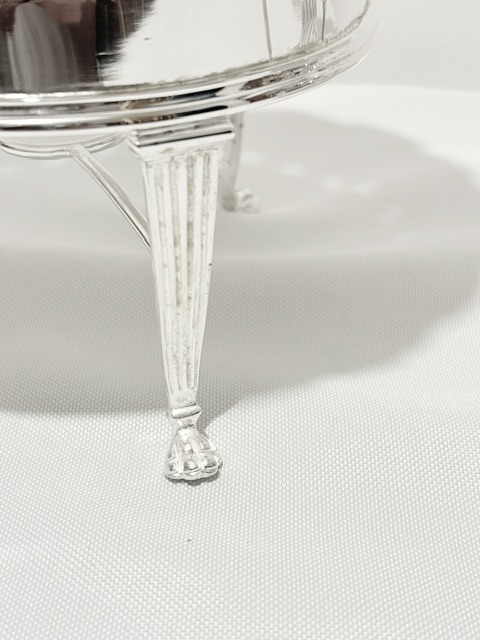 Antique Silver Plated Pair of Planters or Wine Bottle Holders